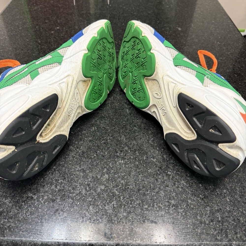 👟 ASICS GEL BND Mens 11.5 White Blue Green Orange Dad Chunky Sneakers 1021A145 - Picture 4 of 8